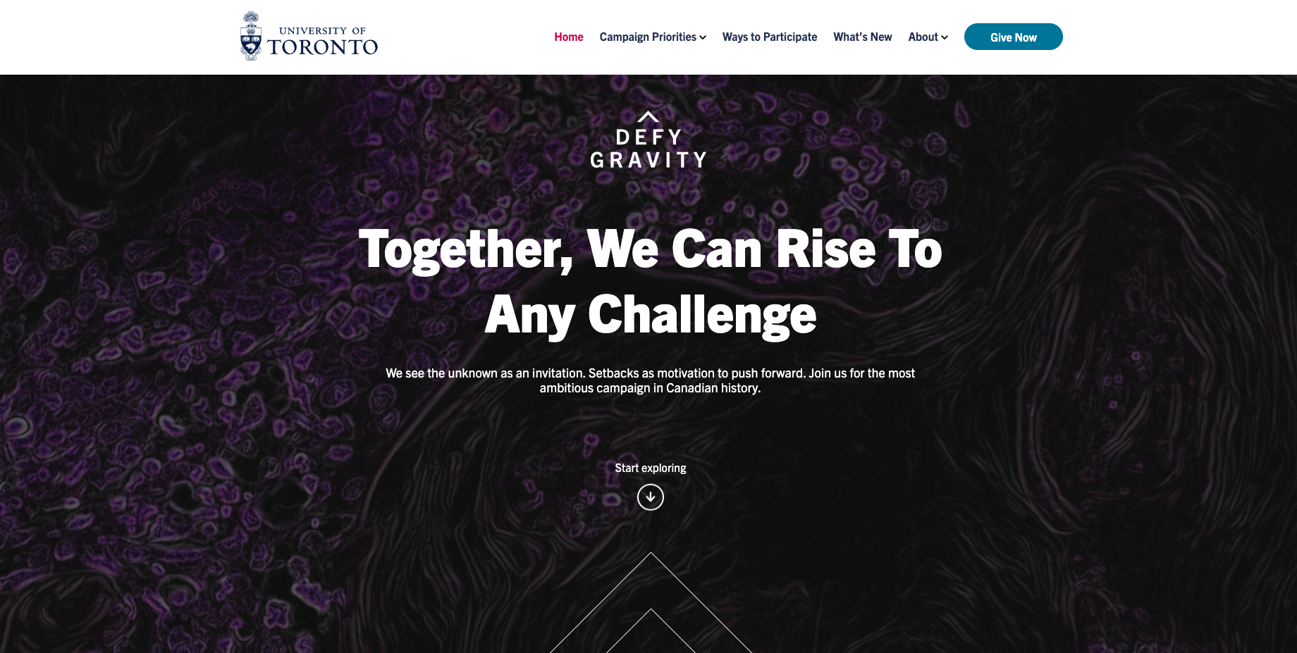 Defying Gravity homepage