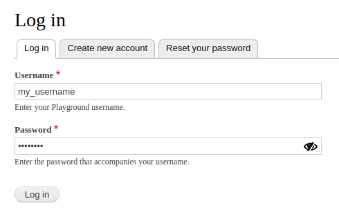 In this image: How the View Password module works.